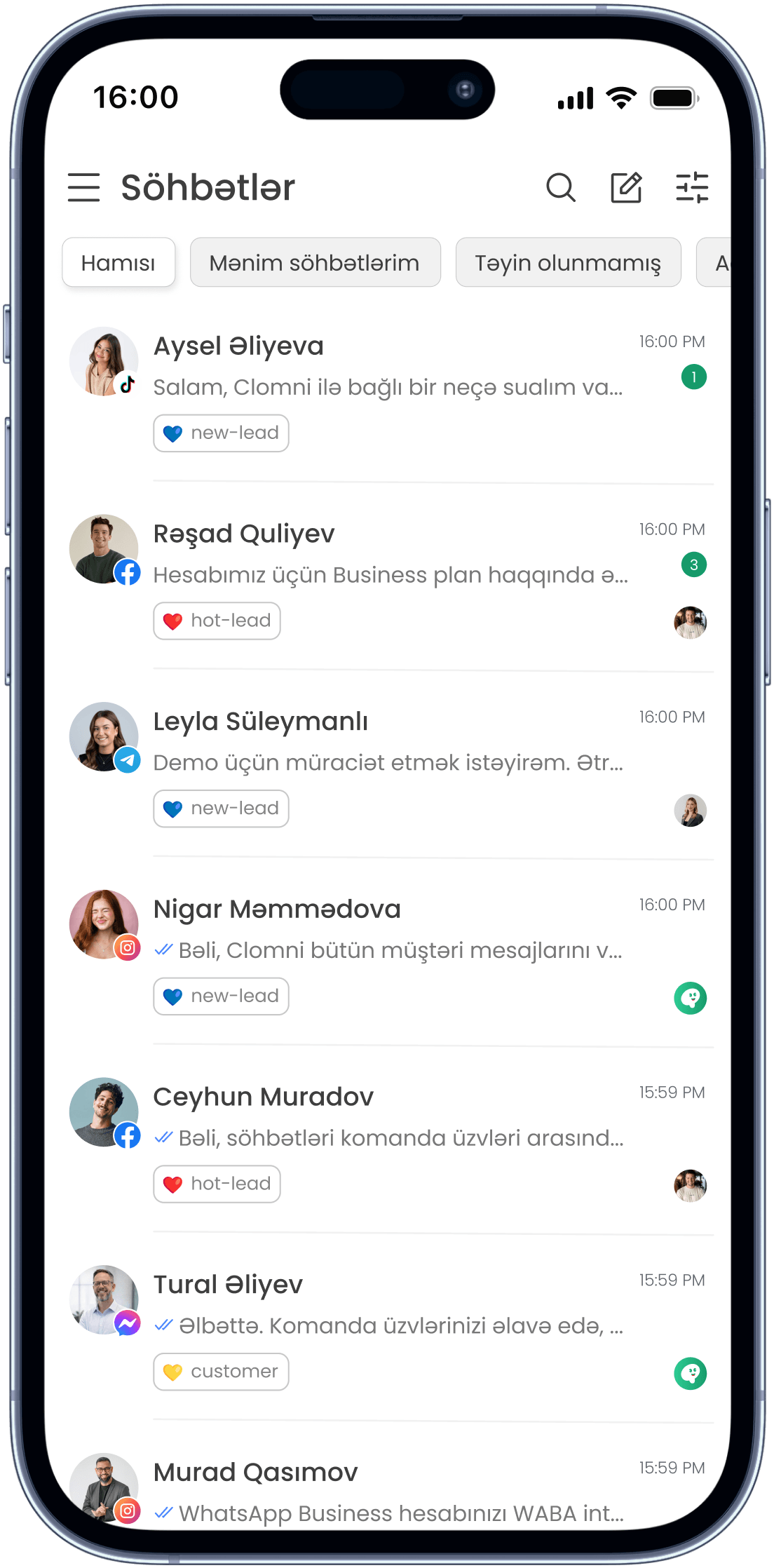 Clomni mobile app